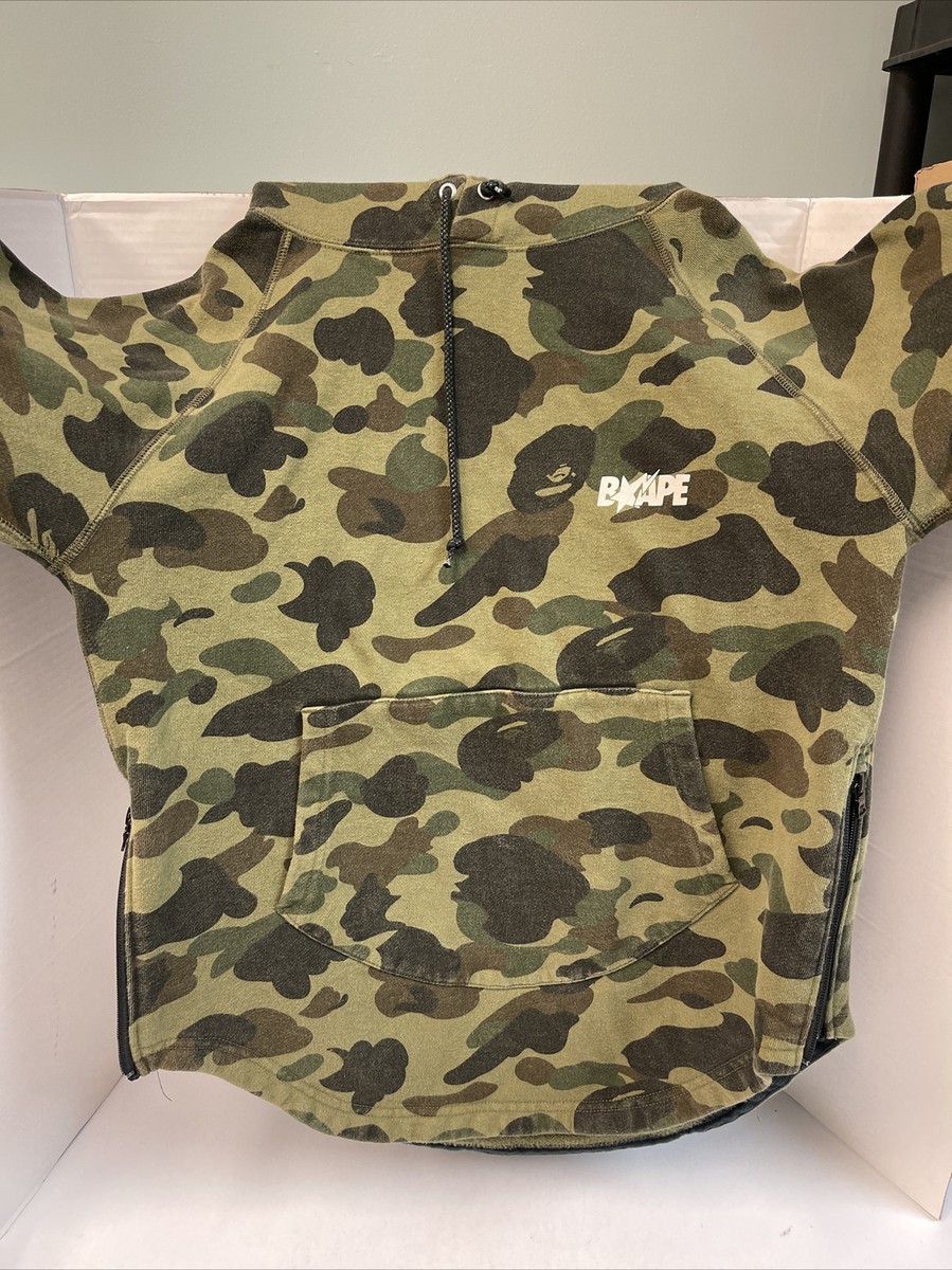 トップス BAPE 1ST CAMO PULLOVER HOODIE S Bape 1st Camo Side Zip Pullover Hoodie Green Camo Used Size Medium