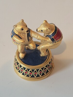 エスティーローダー　ソリッドパフューム2008・ダンシングベア 2008 ESTEE LAUDER DANCING BEARS SOLID PERFUME COMPACT. Rare Find W