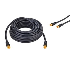 RG6 DUAL Shield Coax Cable Black TV Antenna S...