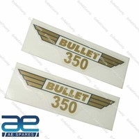 FüR Royal Enfield Kugel 350 Werkzeug Box Sticker Paar 145Mm X 40 MM S2U