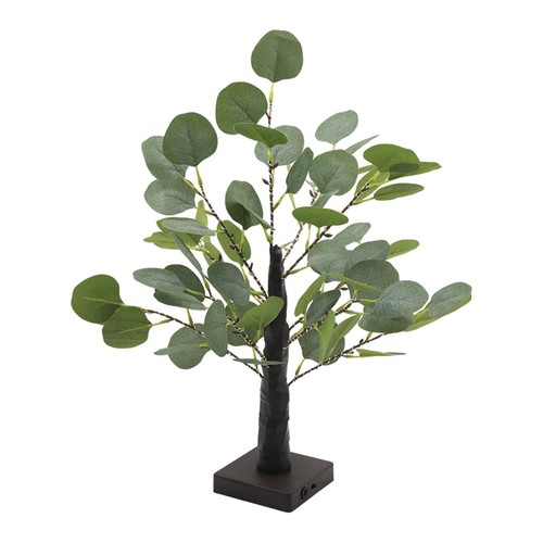 Lighted Tabletop Eucalyptus Tree Table Lamp 50 LED Bonsai Tree with Lights - Picture 4 of 7