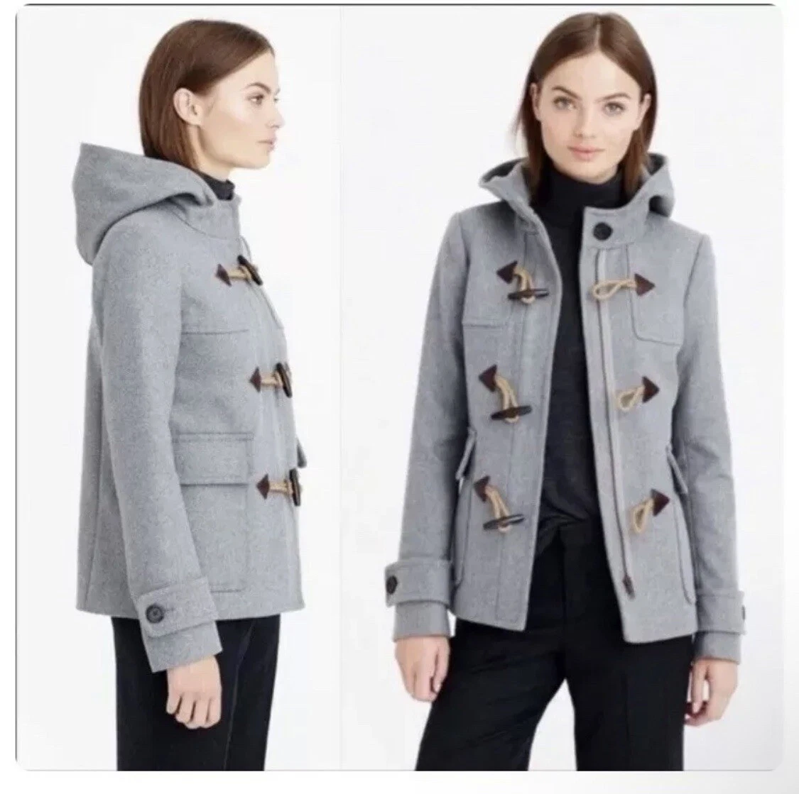J crew wool hotsell melton toggle coat