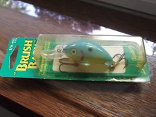 Hard to Find Older Pre Rapala Luhr Jensen Brush Baby 1/6 oz Chartreuse Blue