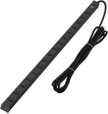 Power Strip  Wide Spaced 16-Outlet 15 ft Cord, 1800J Heavy Duty Surge Protector