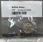 1935 U.S. 5c Buffalo Nickel ~ Littleton Coin Co ~ Average Circulated ~ Full Date