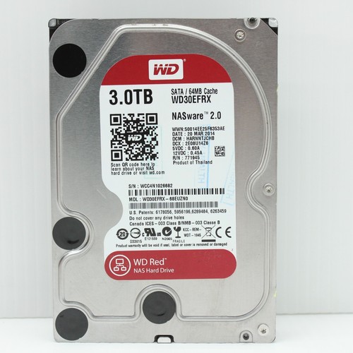 WD Red NAS Hard Drive NASware 2 3TB WD30EFRX SATA III 3 64MB 5400rpm 147MBps HDD - Afbeelding 2 van 11