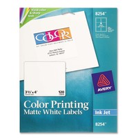 Avery Color Printing Labels - 3.33 Width X 4 Length - 120 / Pack - Rectangle - on sale Avery Color Printing Labels - 3.33 Width X 4 Length - 120 / Pack - Rectangle - on sale