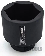 2-1/4" Deep Impact Spindle Socket 1" Drive 6 Point Axle Nut Socket Remover CR-MO