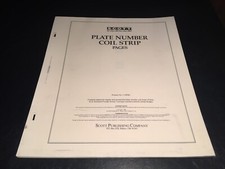 U.S. Scott United States Plate # & Coil Supplement Pages -1985 -