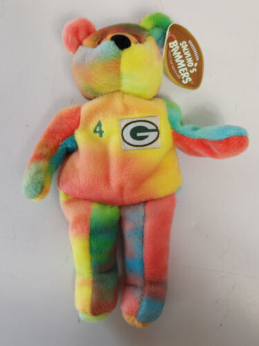 SALVINO'S Bammers NFL BRETT FAVRE #4 BEAR Football PLUSH Green Bay Packers - Photo 2 sur 8