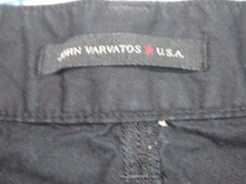 John Varvatos Shorts embroidered three stars men's size 28, button missing - Picture 4 of 10