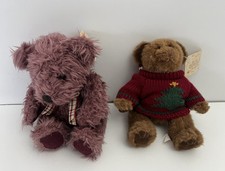 Russ Berrie Teddy Bear Plush Lot of 2 From the Past Collectible 809 Darby TAG