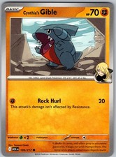 Cynthia's Gible 109/217 Common Ascended Heroes Pokemon Near Mint