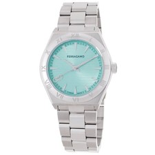 Ferragamo Vega Upper East Quartz Blue Dial Ladies Watch SFZB00624