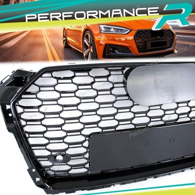 Schwarz Wabengrill Kühlergrill Grill Frontgrill für AUDI A5 F5 S5 16-19 vor MOPF