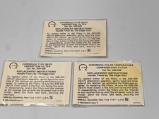 Omega Chromega Filters: 2x 429-205  1x 429-206 very rare  