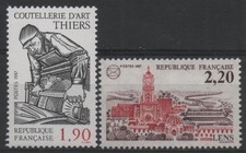 FRANCE 1987 :N°2467/2476 COUTELLERIE D'ART/CONGRÈS PHILATÉLIQUE LENS - NEUF**TTB