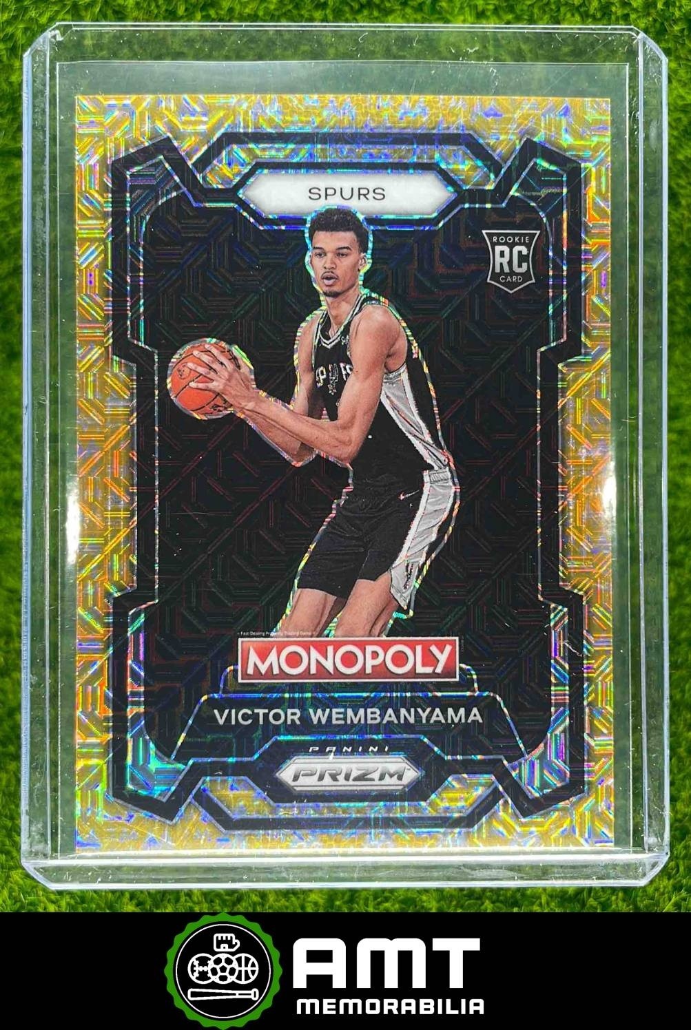 Victor Wembanyama RC 2023-24 Panini Prizm Monopoly 128/500 Gold Millionaire #81