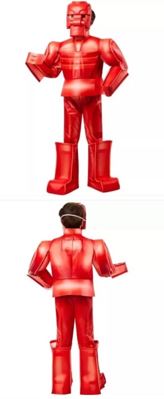 Red - Rock’em Sock’em Robot Costume Sz. Medium 9/ 10 Kids