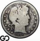 1904-S Barber Half Dollar, San Francisco Date