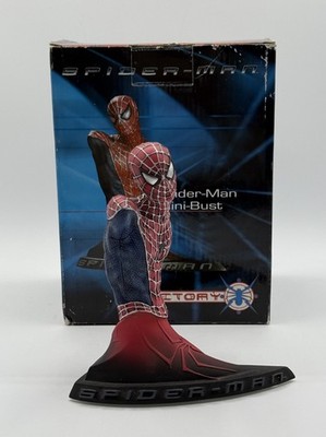 2002 Factory X The Spider-Man 6'' Mini Bust /3000 By Gentle Giant Studios