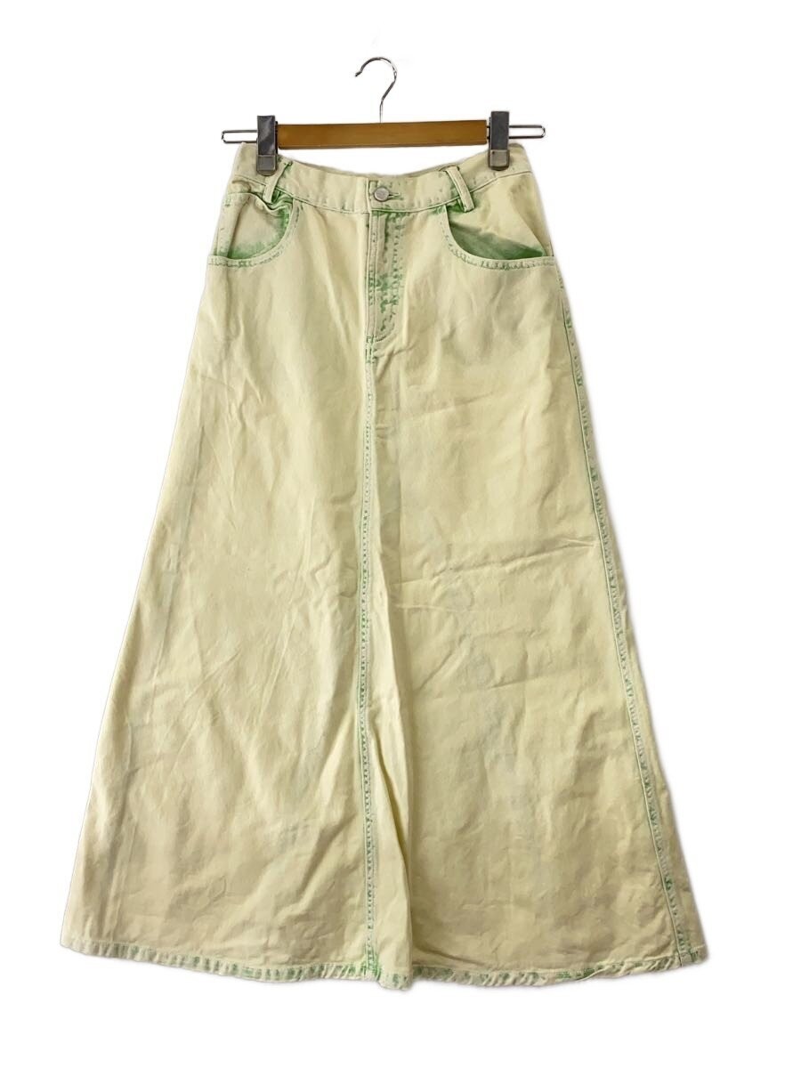 AMERI FULL LENGTH COLOR DENIM SKIRT Long Skirt 25… - image 1