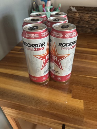Rockstar Pure Zero Tangerine Mango Guava Strawberry Energy Drink, 16 Fl Oz