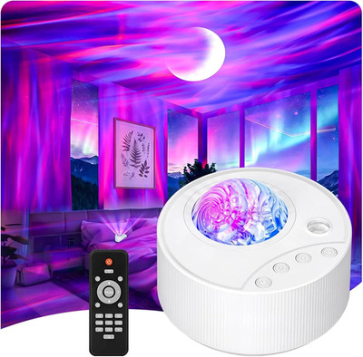 Galaxy Projektor Nordlichter Aurora Projektor, 14 Farben mit Timer