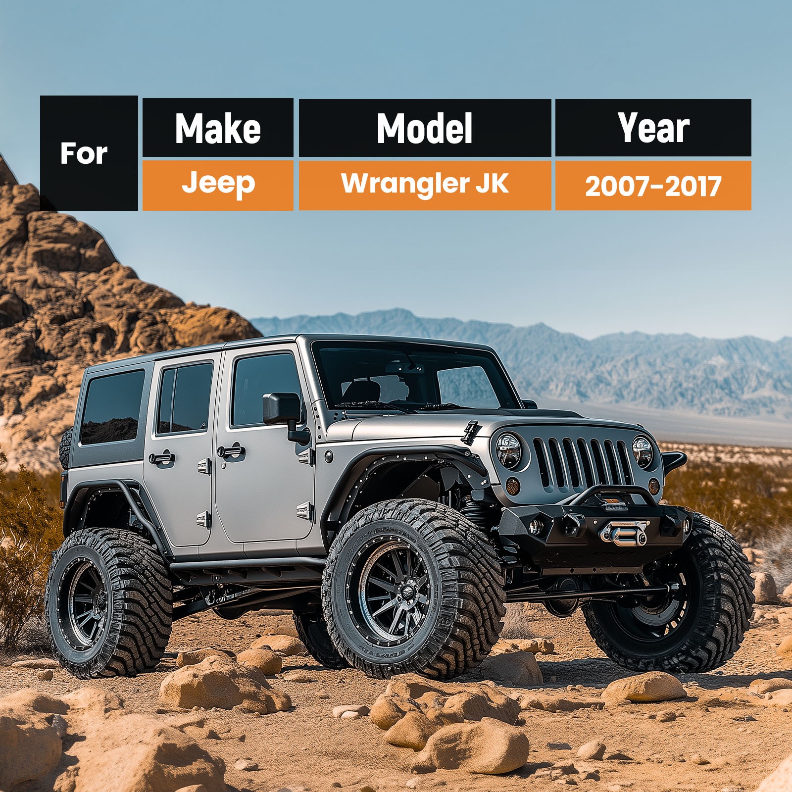 2.5" Front Pair of  Coil Springs for Jeep Wrangler JK 2007-2018 Lift kit thumbnail 5