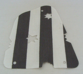 Lego Sail From 6289/6290 Red Beard Runner Gray & White Stripes Cannonball Holes