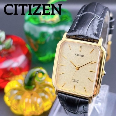 Citizen Exceed Tank Square Quartz Wristwatch Used From Japan