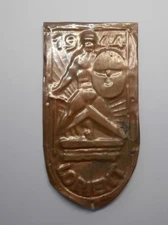 original Lorient    1944  u boat / submarine  base arm shield award  in copper