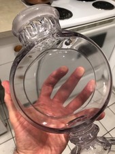 VINTAGE MINTY CRISP c1900 13 1/2” “BANJO” GROUND TO FIT APOTHECARY CANDY JAR