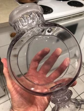 VINTAGE MINTY CRISP c1900 13 1/2” “BANJO” GROUND TO FIT APOTHECARY CANDY JAR