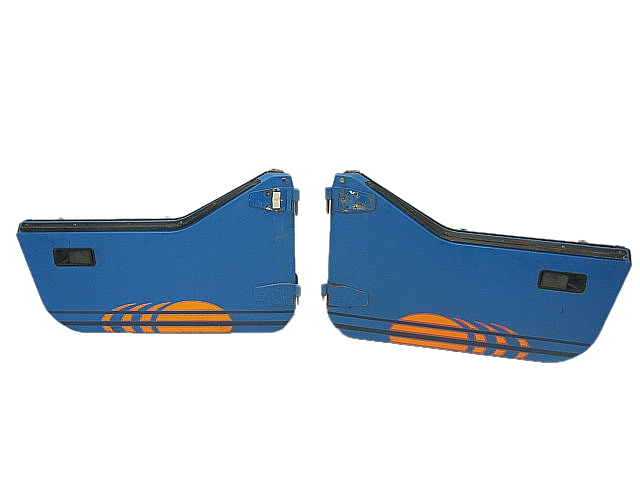 Jeep Wrangler YJ CJ 76-95 Hard Half Doors Pair Islander Blue W