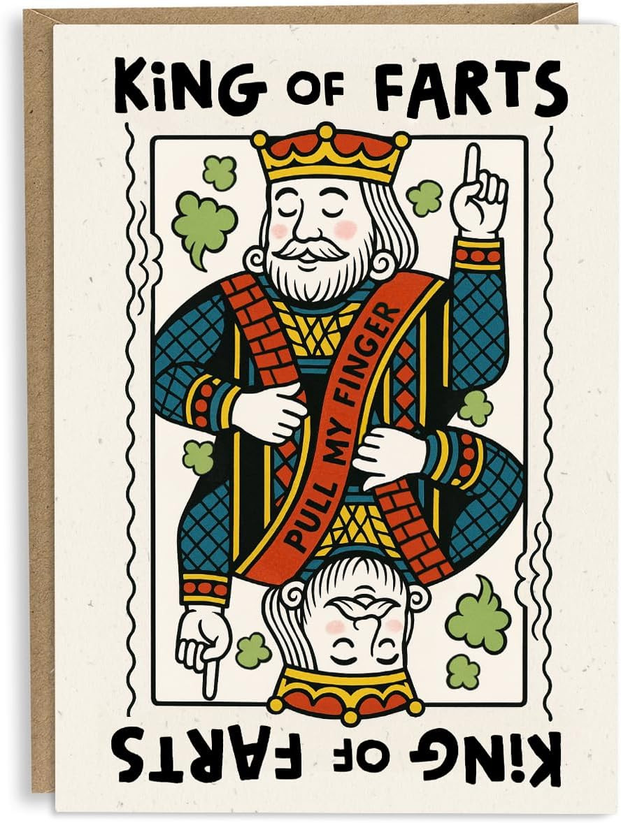 Funny Father'S Day Card for Dad - King of Farts - from Son or Daughter - Birthda