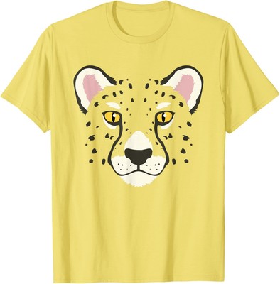 Cheetah Face Costume Easy Halloween Cat Lover Cute T-Shirt Hoodie