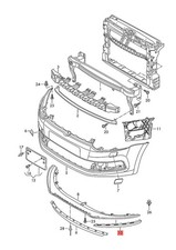 Alerón delantero izquierdo original VW Polo Derby Vento-IND 6C0805903E9B9