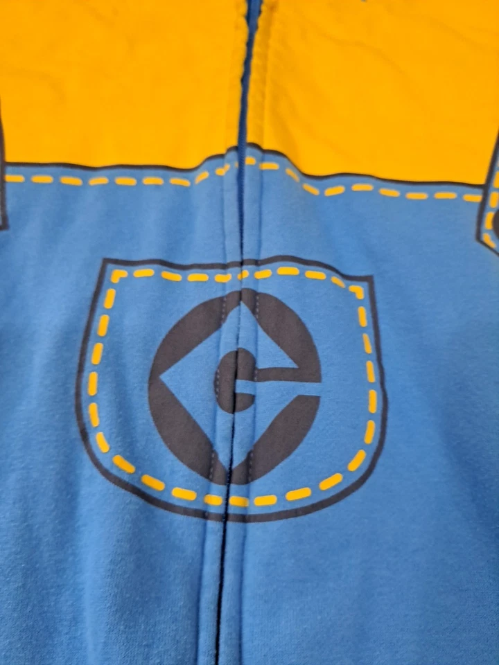 Sudadera con capucha y cremallera Despicable Me Minions para niños talla XL mangas largas Foto 3 de 4