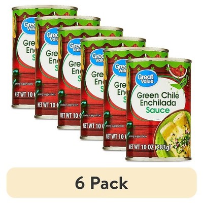 Mild Green Chile Enchilada Sauce 10 oz Can 6 Pack Mexican Cooking