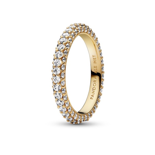 Pandora 162627C01 Ring Damen Timeless Einreihiger Pavé Zirkonia Vergoldet Gr. 54-image