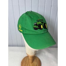 Gorra de béisbol John Deere para niños verde tractor bordada gorra a presión