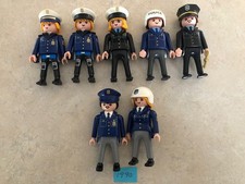 VINTAGE LOT OF 7 1990 s PLAYMOBIL POLICE MEN WOMEN: 5-1997 2-19900
