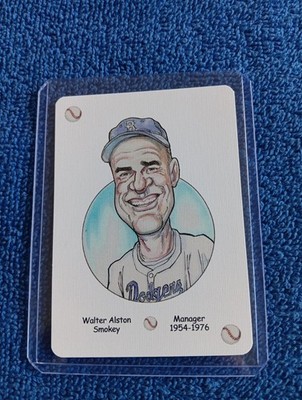 Walter Alston Card Brooklyn LA  Dodgers Baseball Hero Deck Playing Card Rare HOF