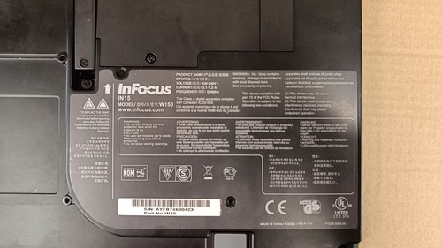InFocus IN15 W150 DLP XGA Portable projector (1024x768) 1292Hours - Picture 3 of 3
