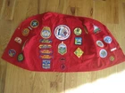 Boy Scouts Of America Red Felt Vest W/ Patches 1960s-70s Including Order Arrow