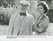 1982 Press Photo Jose Ferrer & Julie Hagerty in 