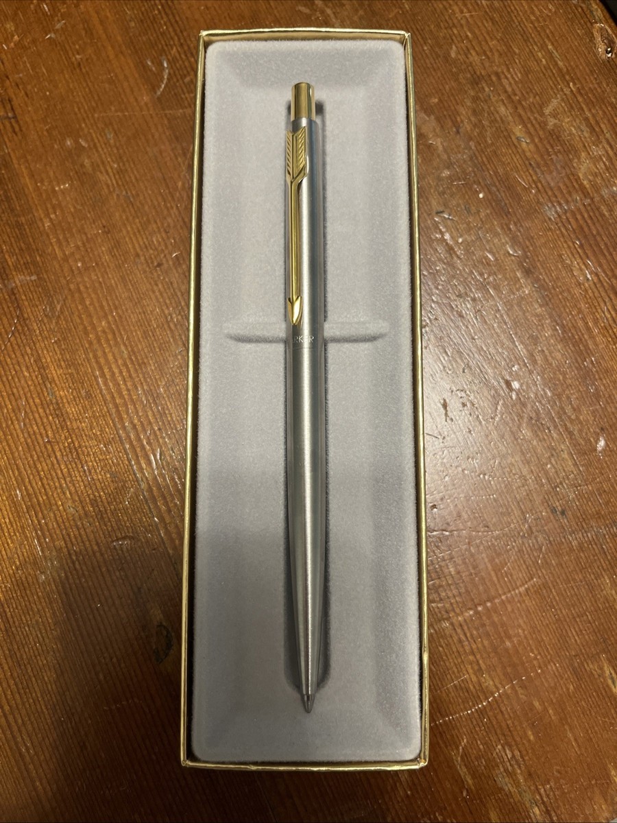 Vintage Parker Arrow Pen Silver Gold Made in USA - NOS | eBay