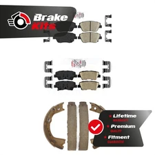 Front Rear Ceramic Disc Brake Pads Kit For 2013-2016 Kia Optima Hybrid EX LX