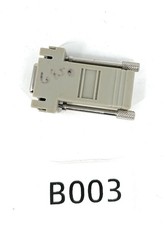 DB9 9-Pin Serial RS232 Female to RJ45 Network Ethernet Modular Adapter Ivory